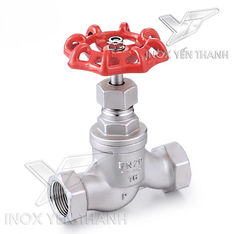 Van hơi ren inox chữ ngã