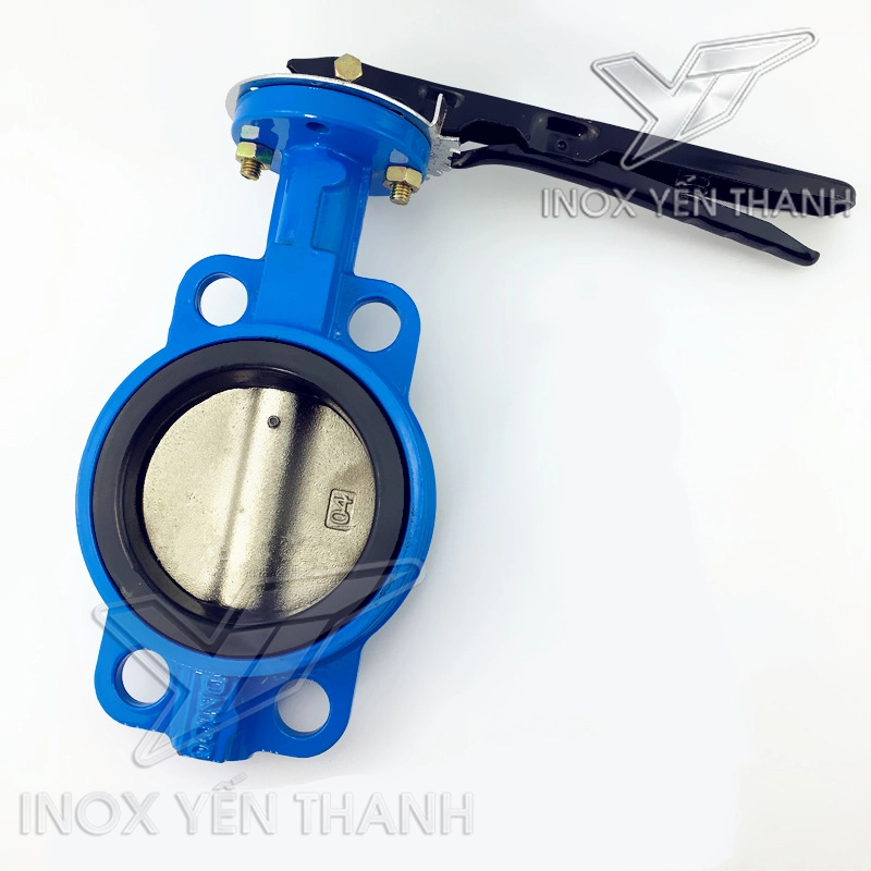 Van bướm thân gang cánh inox tay gạt
