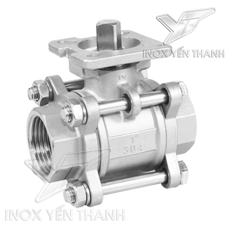 Van bi ren 3PC có tán điều khiển inox